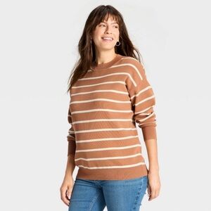 Crewneck Maternity Pullover Sweater - Isabel Maternity by Ingrid & Isabe!